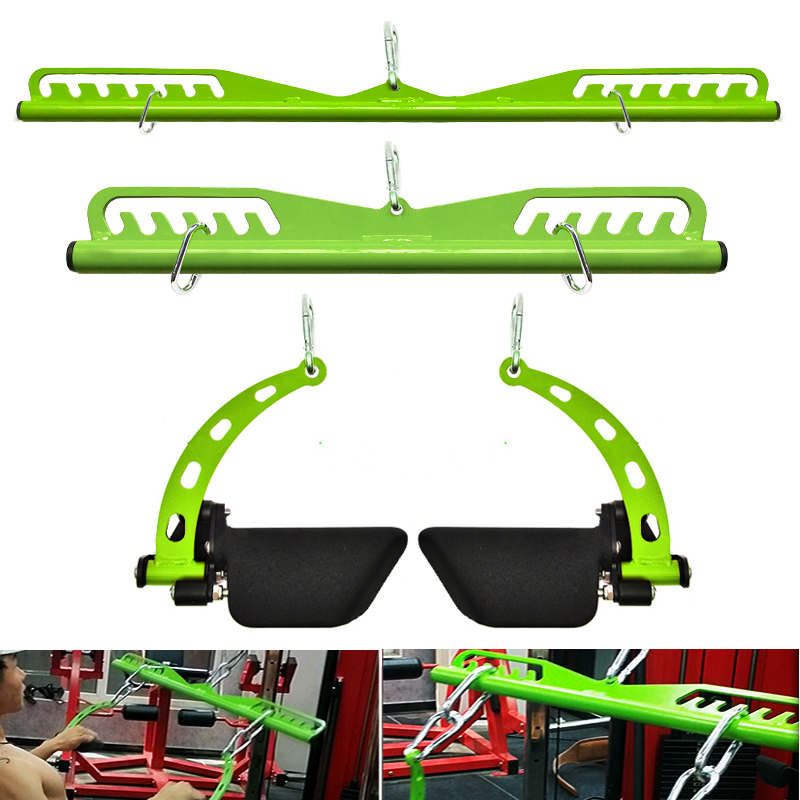 Home Gym Equipment Amazon - Lat Pull Down Grips Handle ,T-bar,V-bar,Biceps,Triceps,Back
