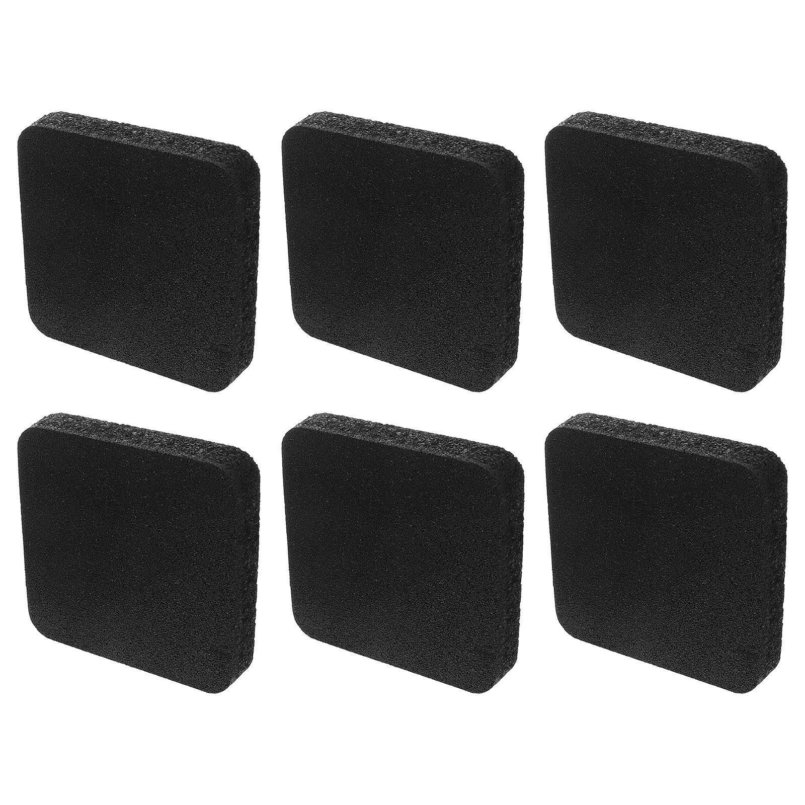 Home Gym Rubber Flooring - 6Pcs Shock Absorbing Fitness Mats Thick
