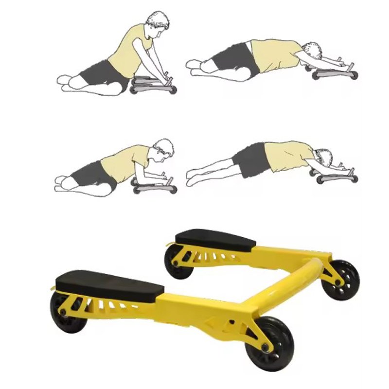 Home Gym Total Fitness - Home/Gym 4-Wheel Abdominal Roller with 330LBS