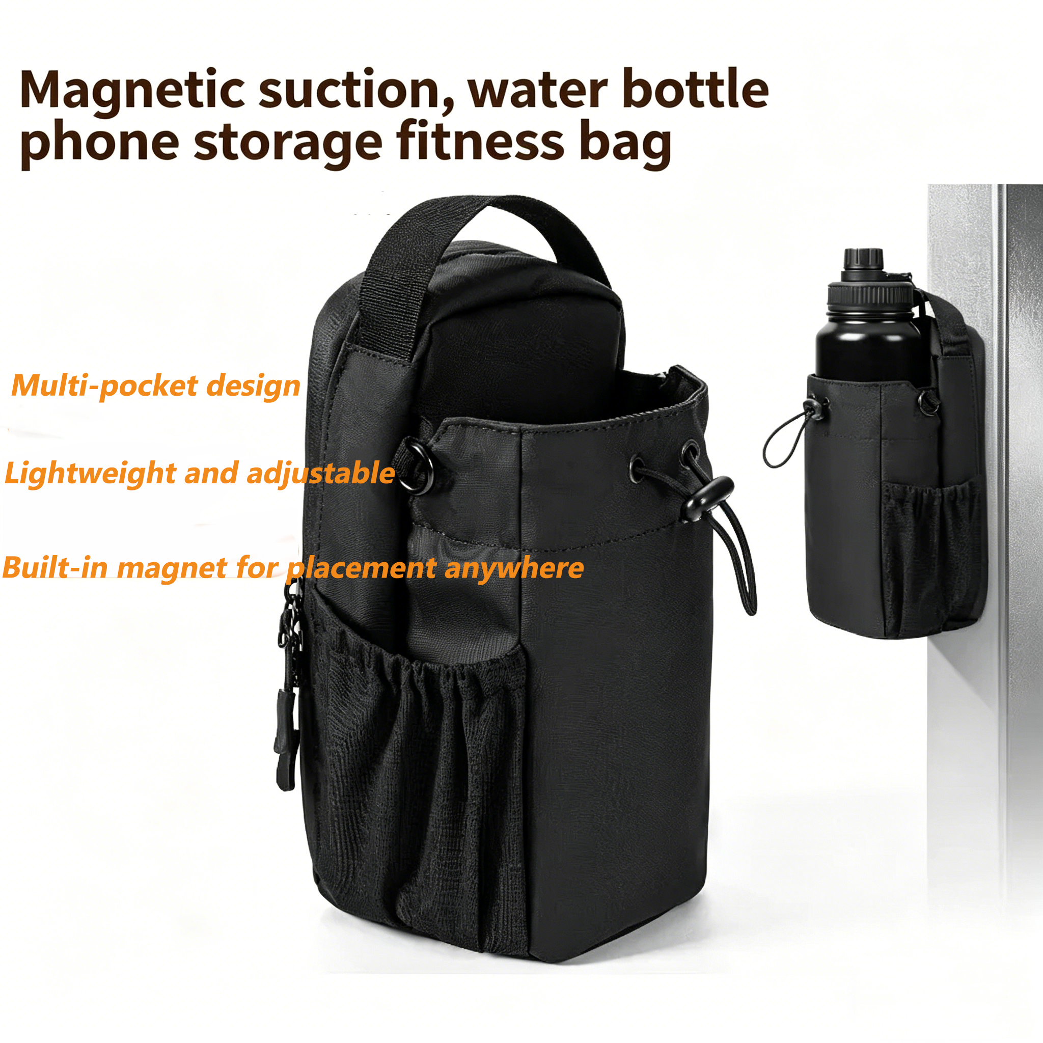Home Gym Compact - Geestock Large Capacity Magnetic Water Bottle