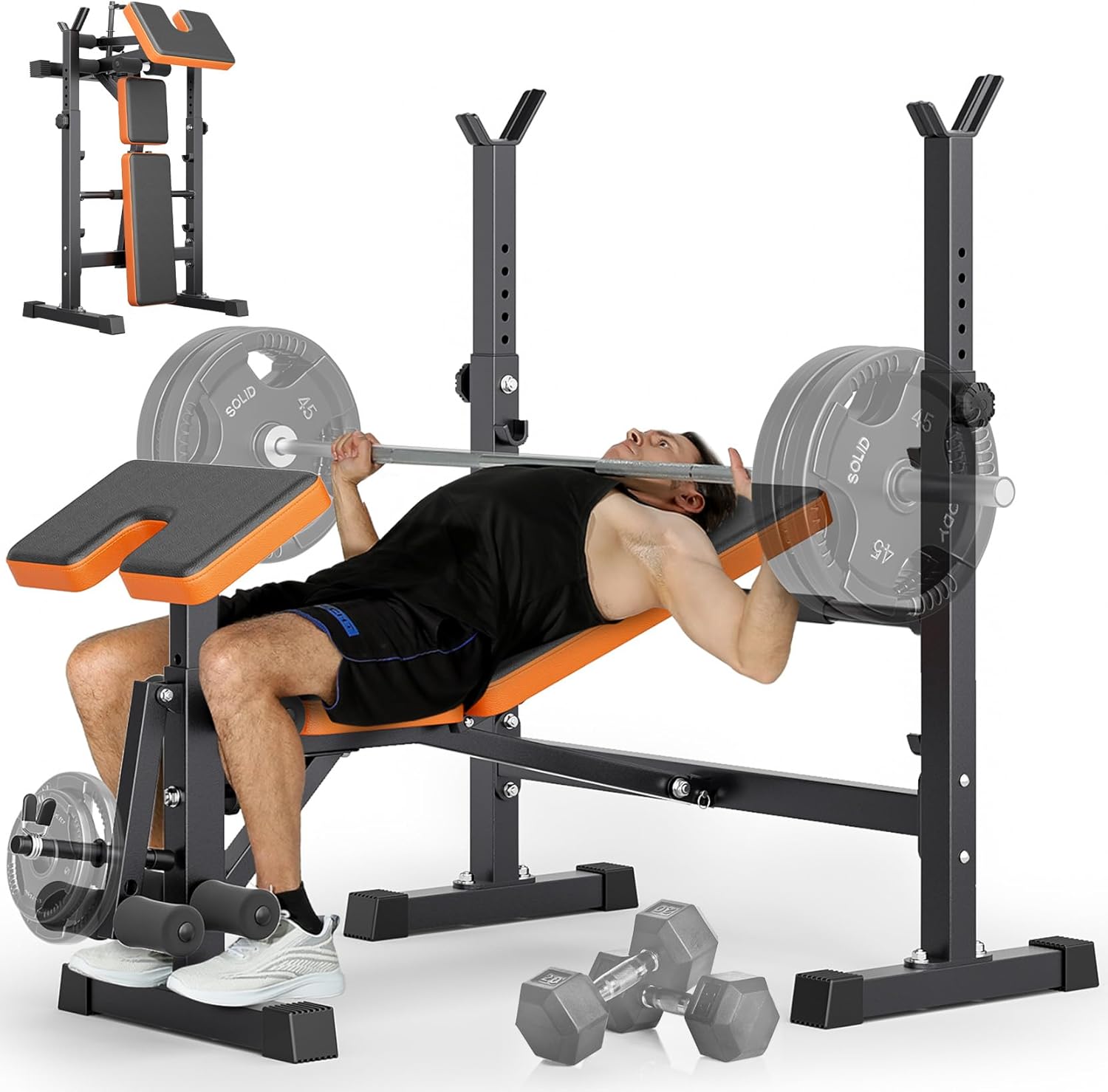 6-in-1 Space Saving Weight Ben - Home Gym Usa avis et prix
