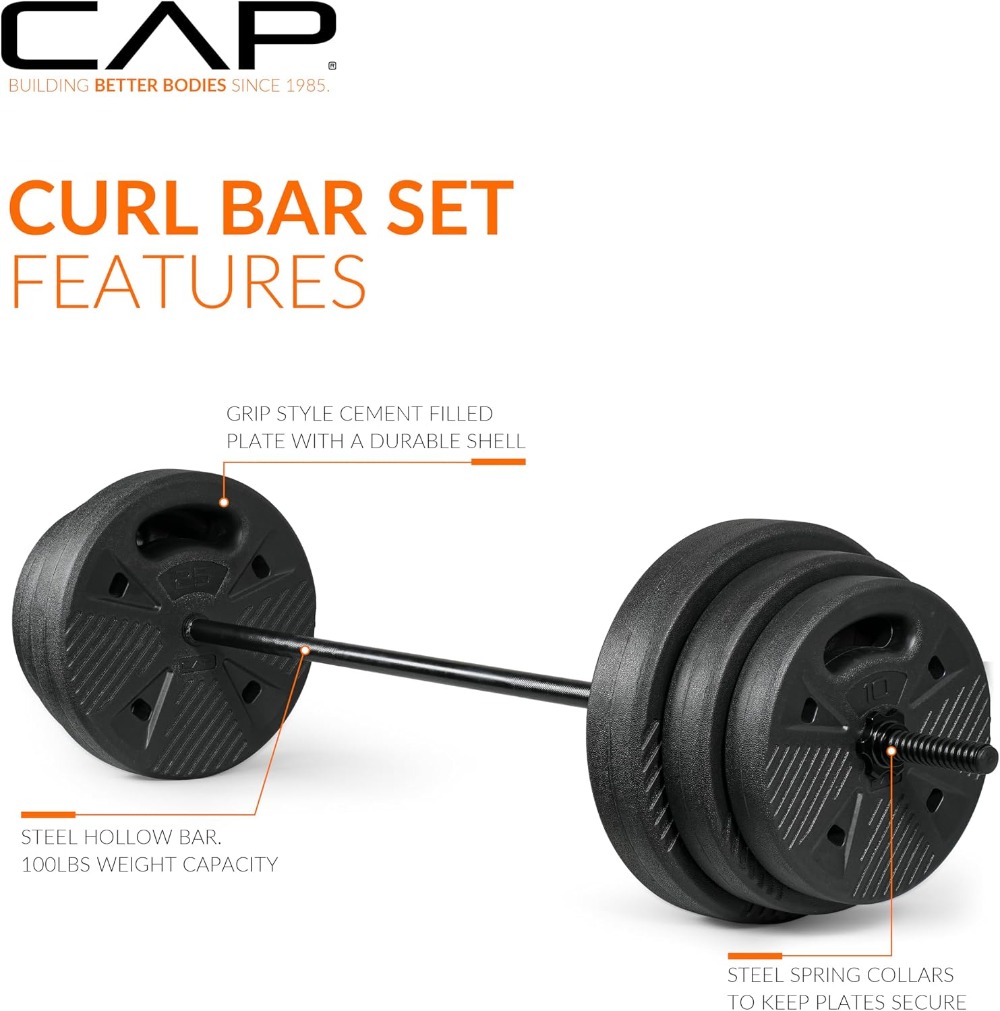 CAP Threaded Barbell Set with  - Home Gym Usa avis et prix