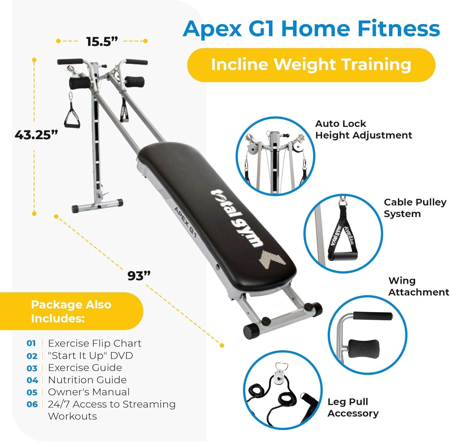 Versatile Indoor Home Gym Work - Home Gym Total Fitness avis et prix