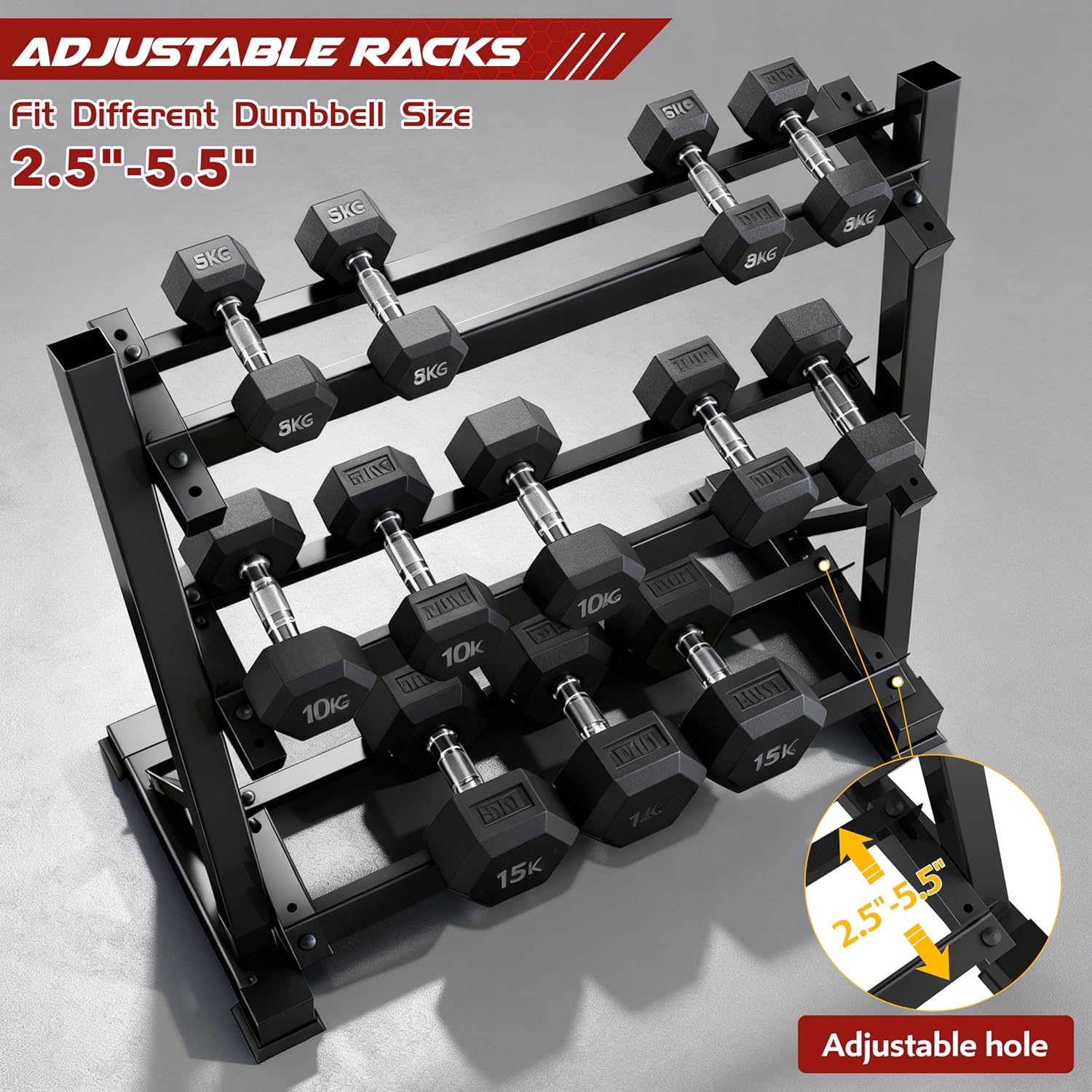 Home Gym Dumbbell Rack, Iron M - Home Gym Usa avis et prix