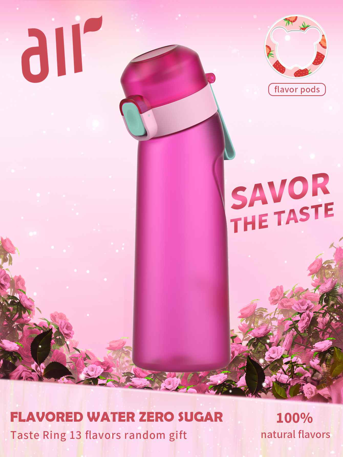 1pc Air Water Bottle With 1pc  - Home Gym Compact avis et prix