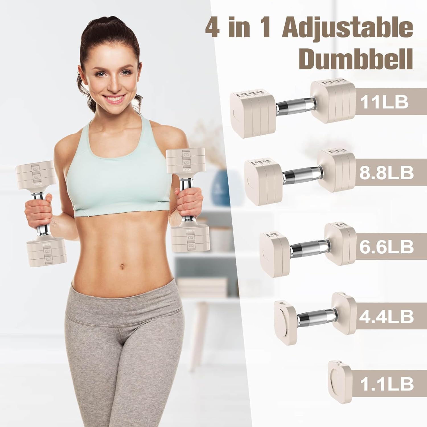 Adjustable Dumbbells Set, 22LB - Home Gym Usa avis et prix
