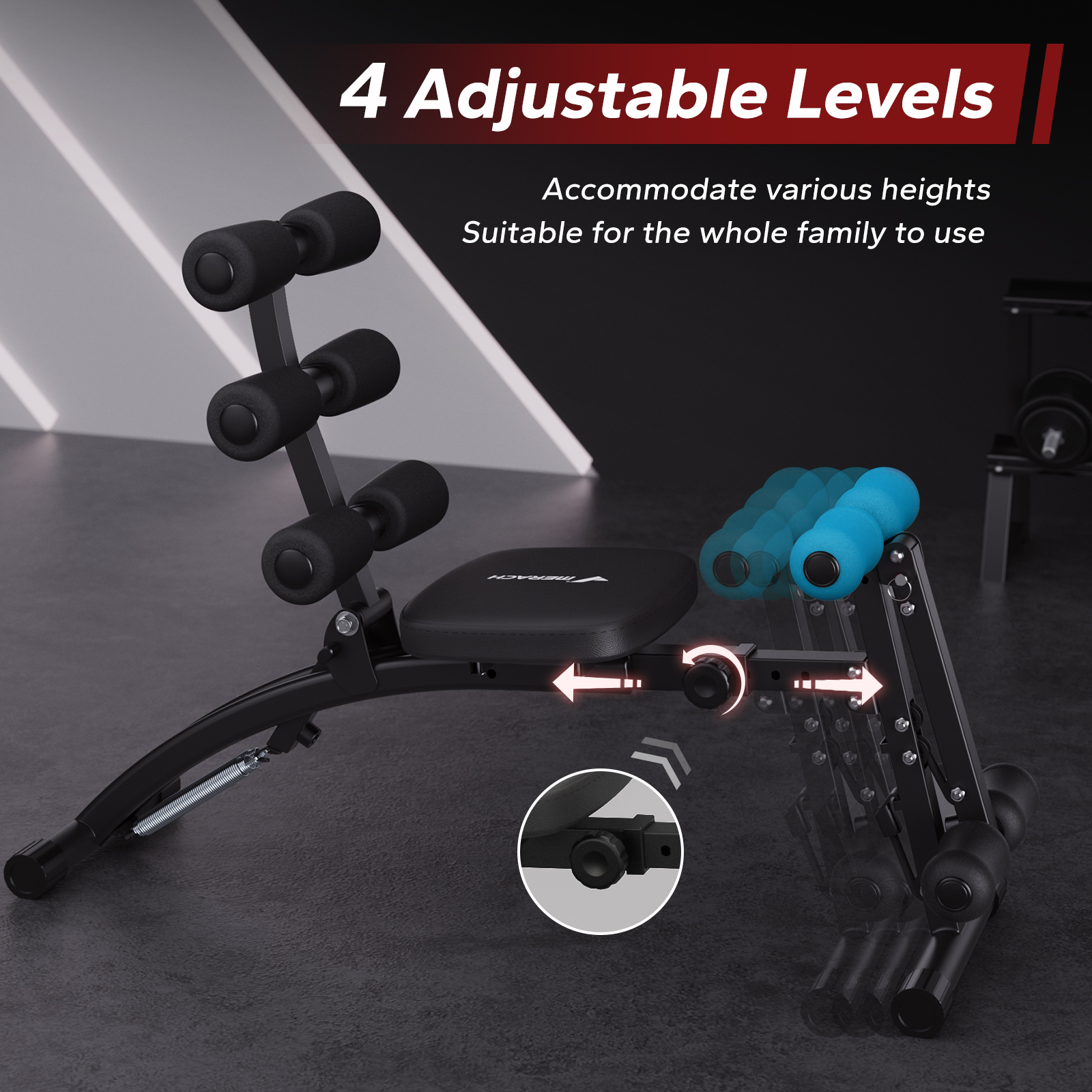 MERACH Ab Machine Multi-Functi - Home Gym Equipment Amazon avis et prix