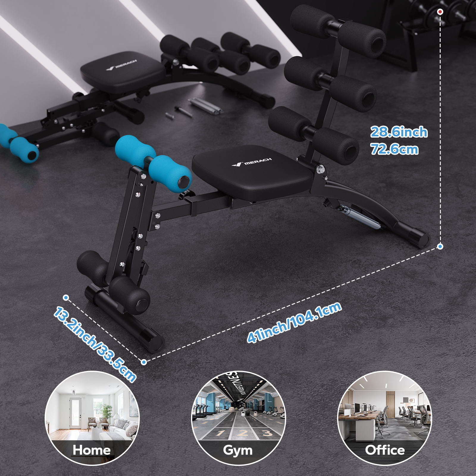 MERACH Ab Machine Multi-Functi - Home Gym Equipment Amazon avis et prix