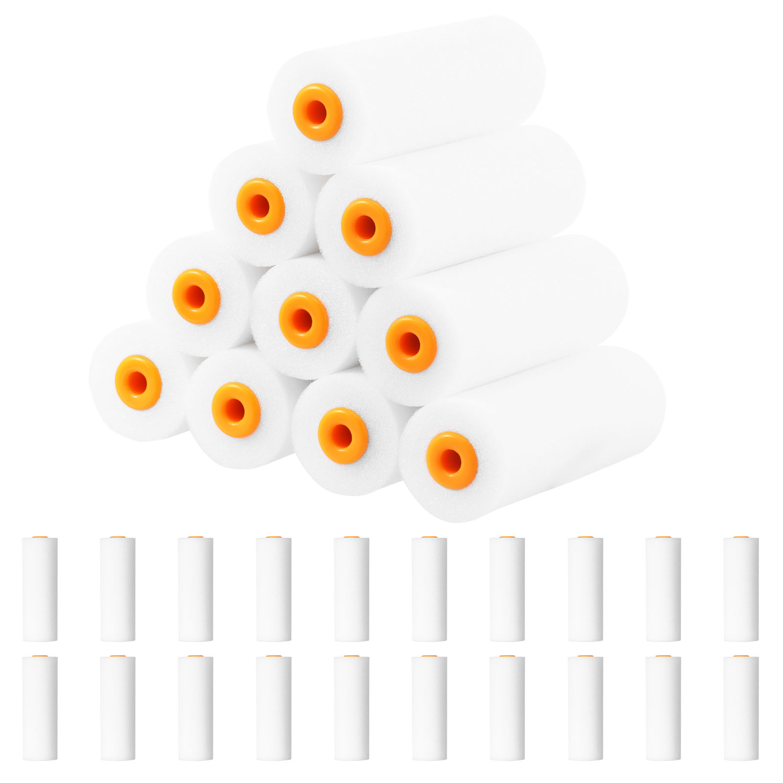 30Pcs Foam Cupboard Paint Roll - Foam Roller High Density avis et prix