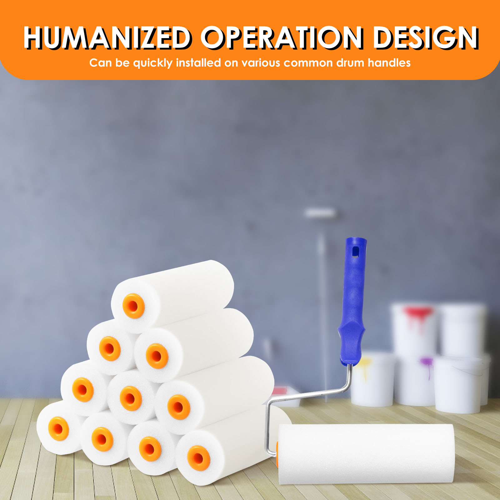 30Pcs Foam Cupboard Paint Roll - Foam Roller High Density avis et prix