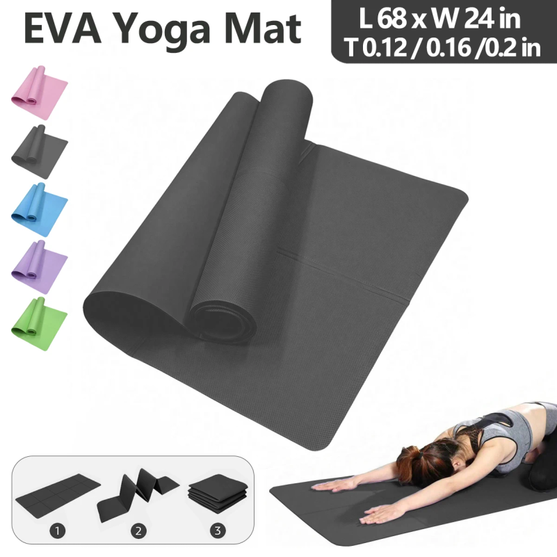Foldable Yoga Mat Eco Friendly - Home Gym Rubber Flooring avis et prix