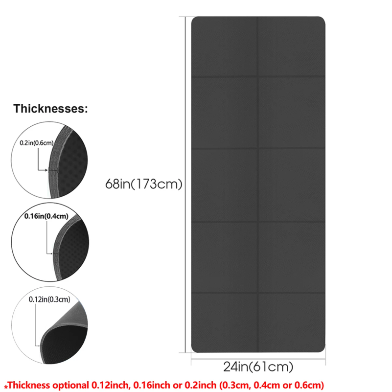 Foldable Yoga Mat Eco Friendly - Home Gym Rubber Flooring avis et prix