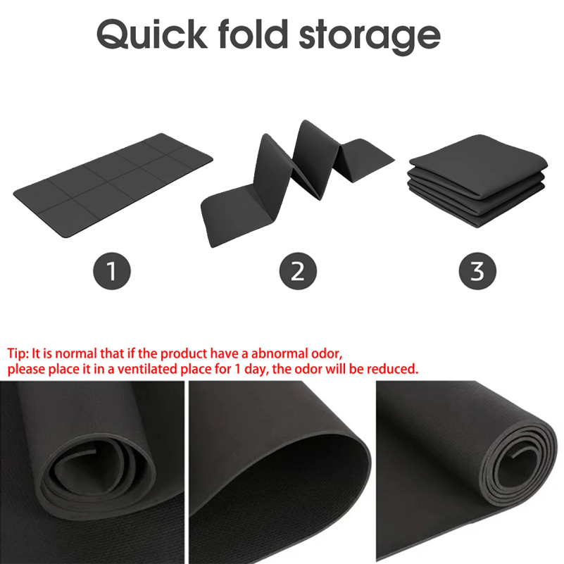 Foldable Yoga Mat Eco Friendly - Home Gym Rubber Flooring avis et prix