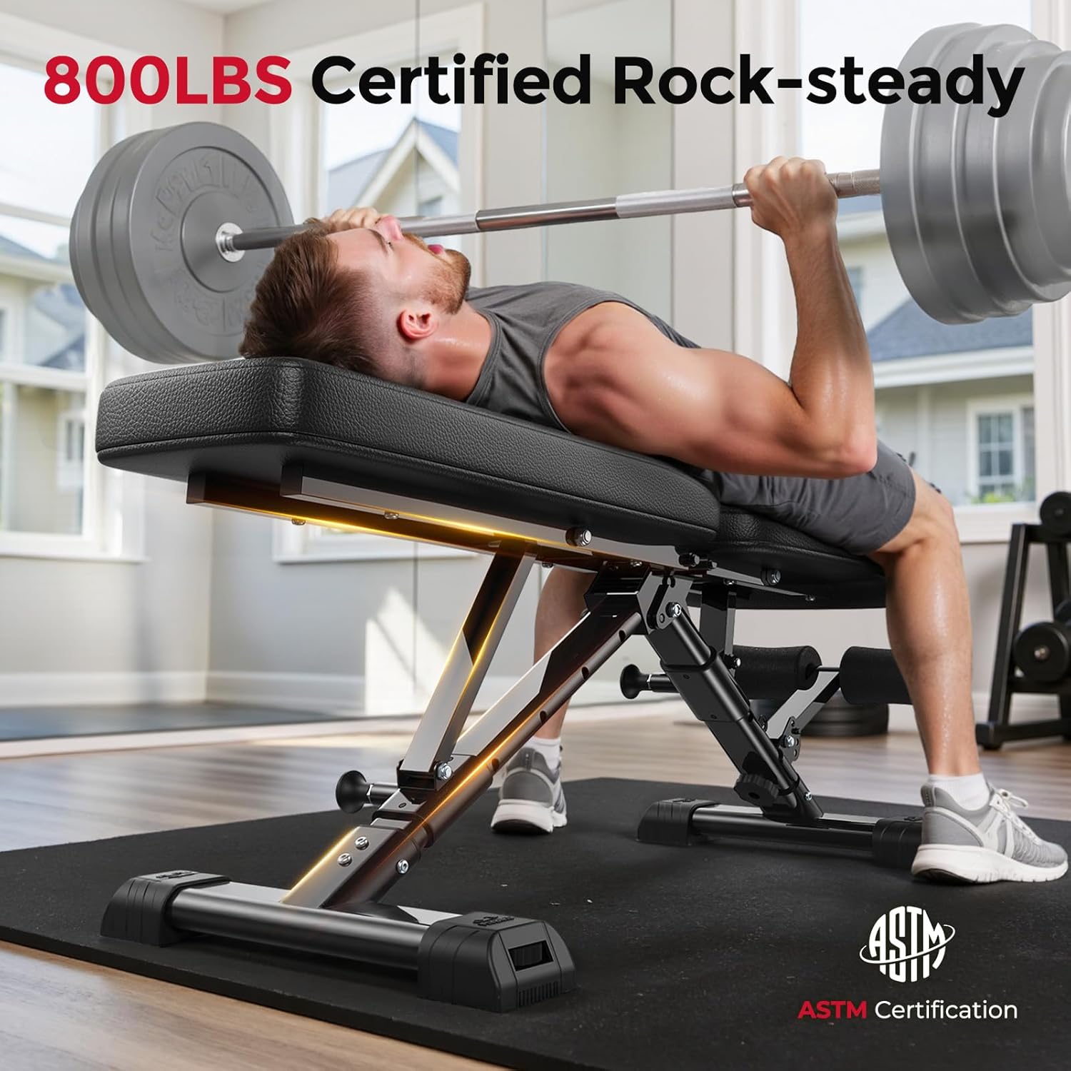 Adjustable Weight Bench 800LBS - Home Gym Usa avis et prix